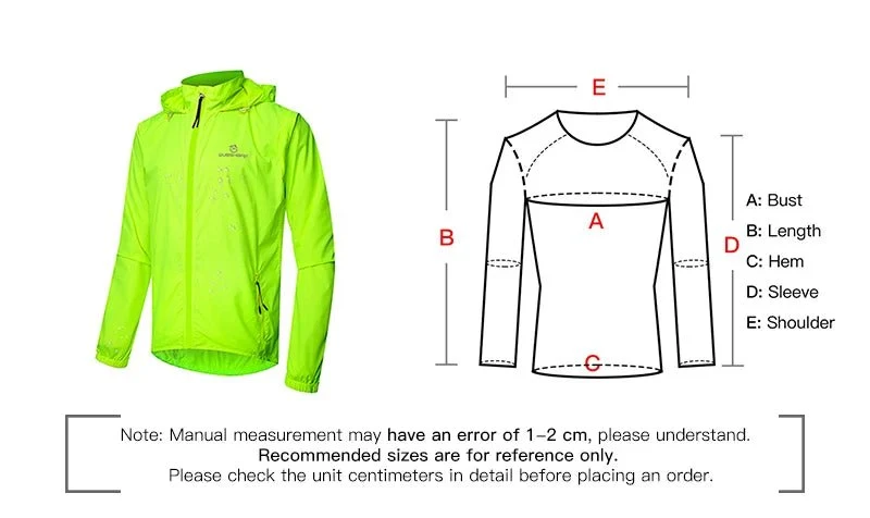 Veste de cyclisme réfléchissante et coupe-vent pour homme UPF50+ "QUESHARK - QE240"