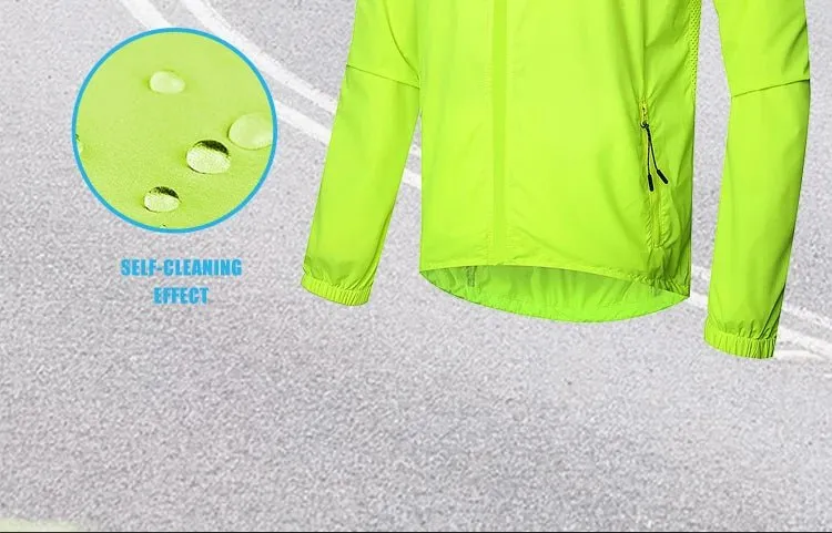 Veste de cyclisme réfléchissante et coupe-vent pour homme UPF50+ "QUESHARK - QE240"