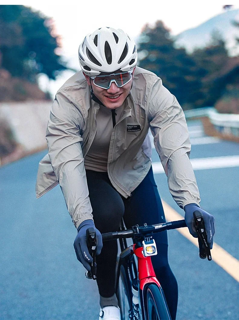 Veste coupe-vent de cyclisme SPF40+ imperméable à manches longues pour homme "INBIKE - On The Way"