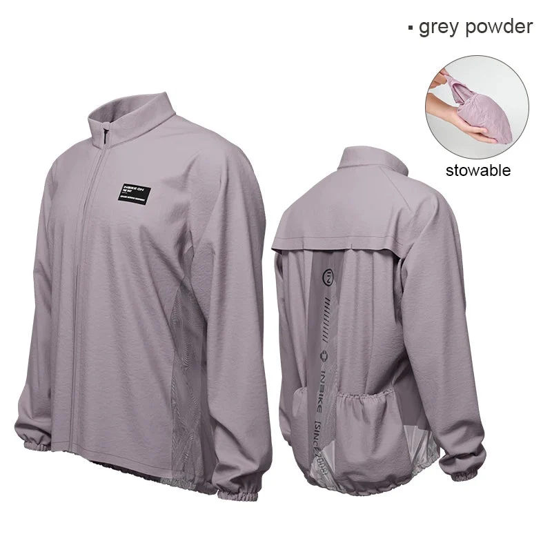 Veste coupe-vent de cyclisme SPF40+ imperméable à manches longues pour homme "INBIKE - On The Way"
