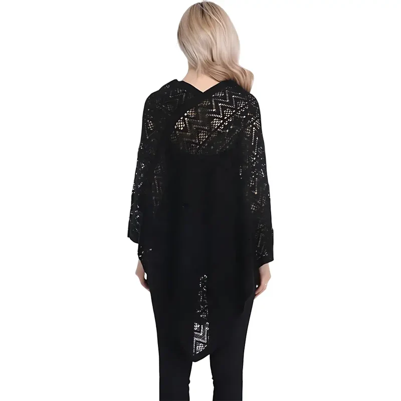 Poncho femme cape