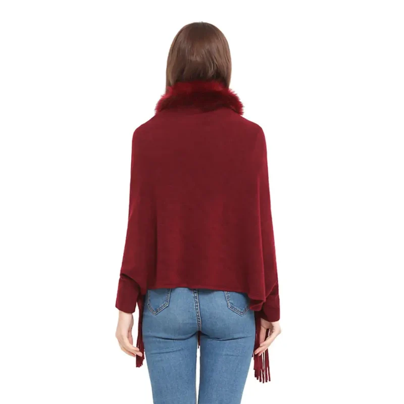 Poncho d'hiver femme