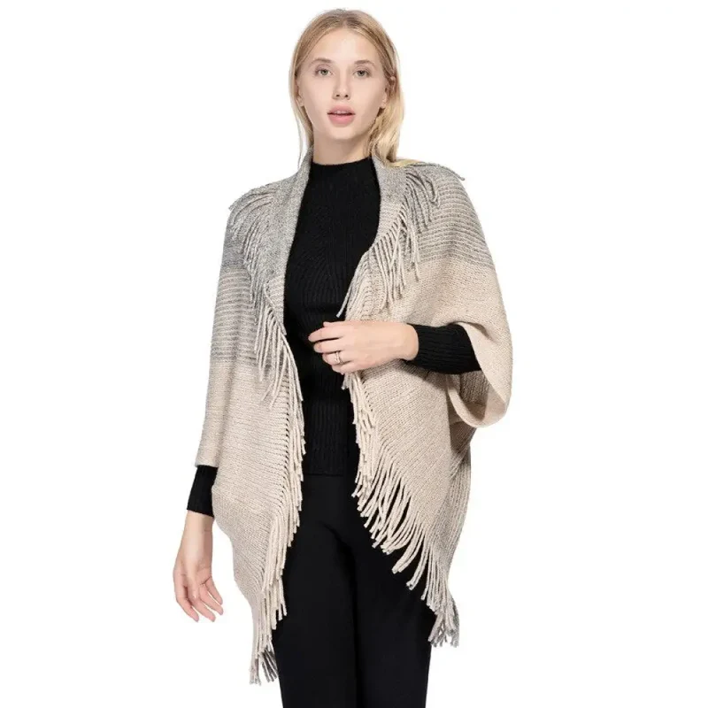 Pull femme esprit poncho
