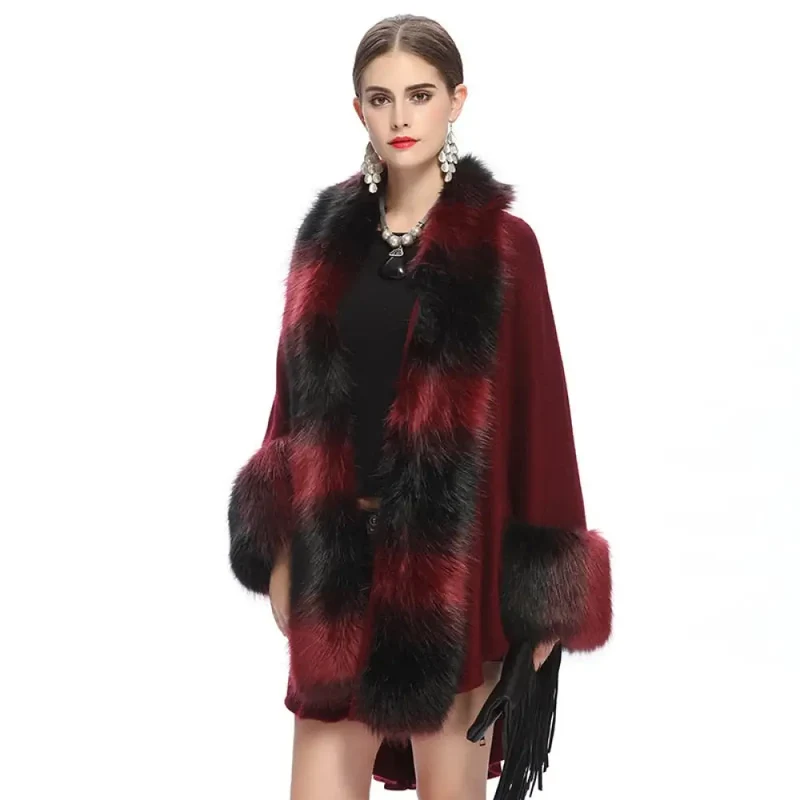 Poncho pas cher femme