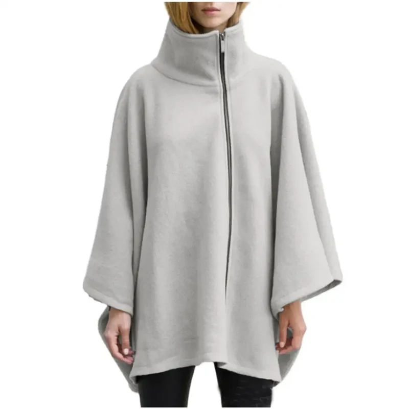 Poncho cape polaire femme