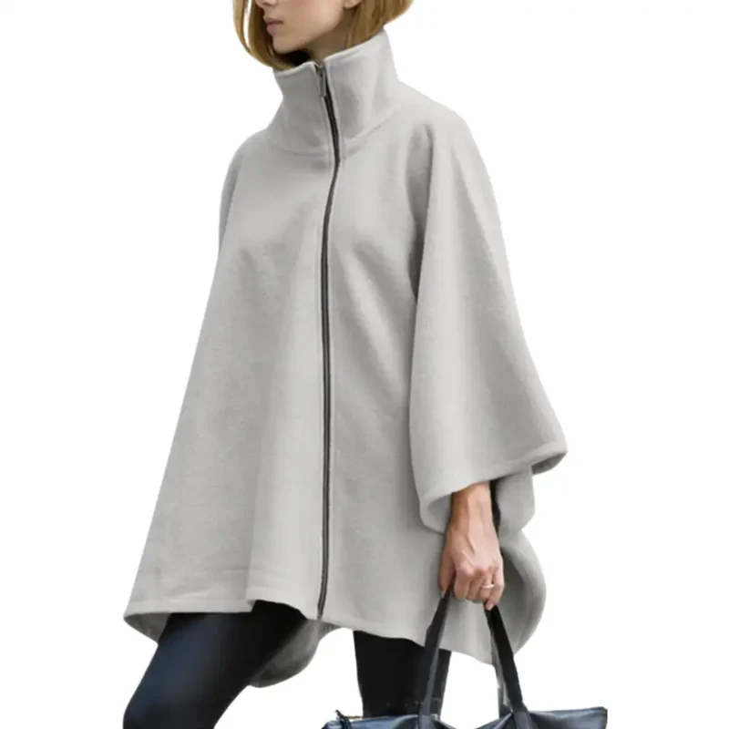 Poncho cape polaire femme