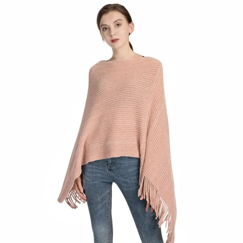 Cape poncho femme laine