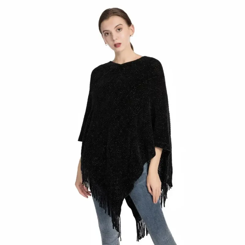 Cape poncho femme laine