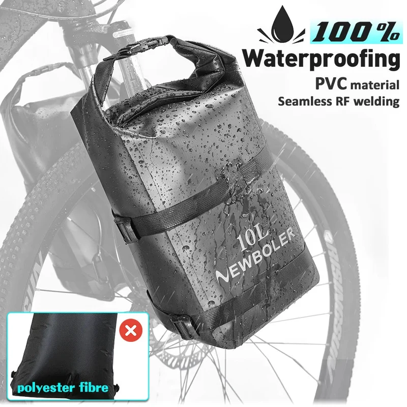 Sacoche de fourche de vélo portable et étanche 10L "NEWBOLER - BAG118"