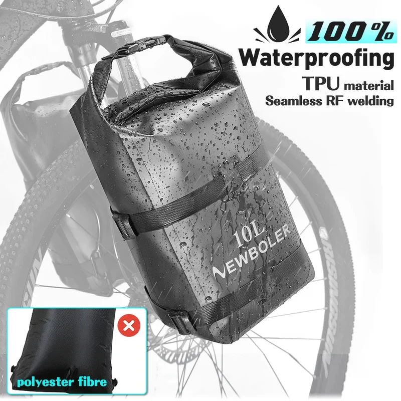 Sacoche de fourche de vélo portable et étanche 10L "NEWBOLER - BAG118"