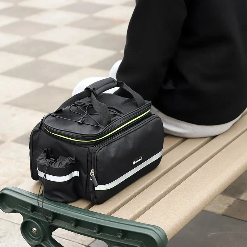 Sacoche de vélo 3 en 1 étanche sur porte-bagages avec pochette latérales 20/35L "WEST BIKING - YP0707250"