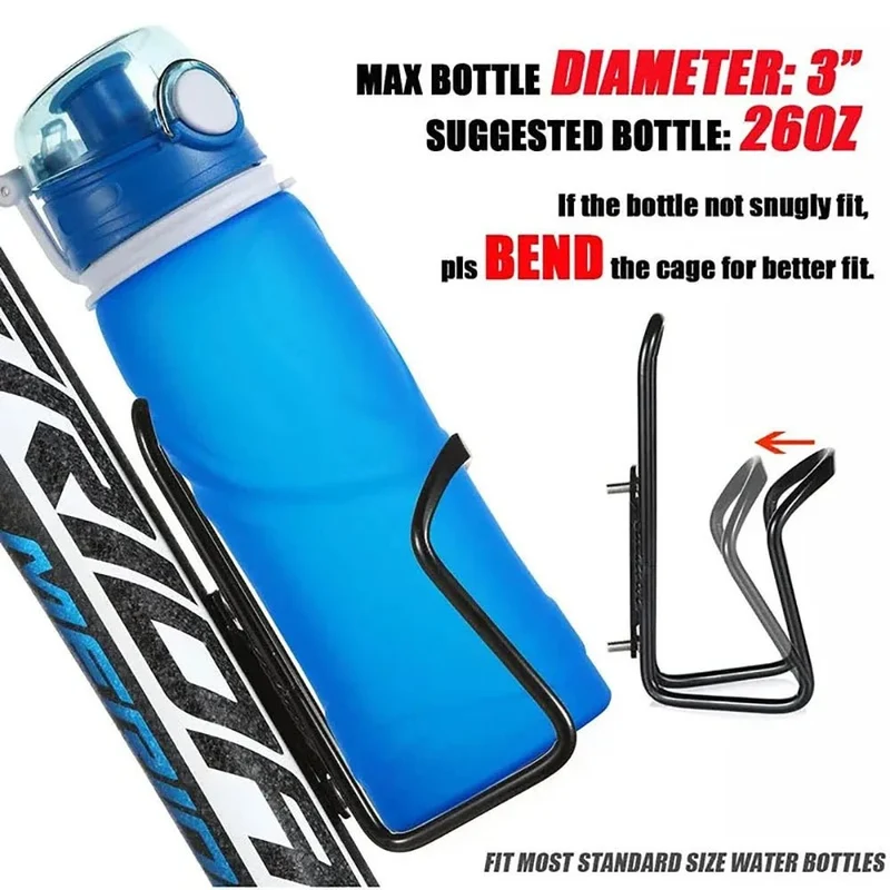 Porte-bidon / support pour bouteille d'eau de vélo en alliage d'aluminium "Newboler - QX186"