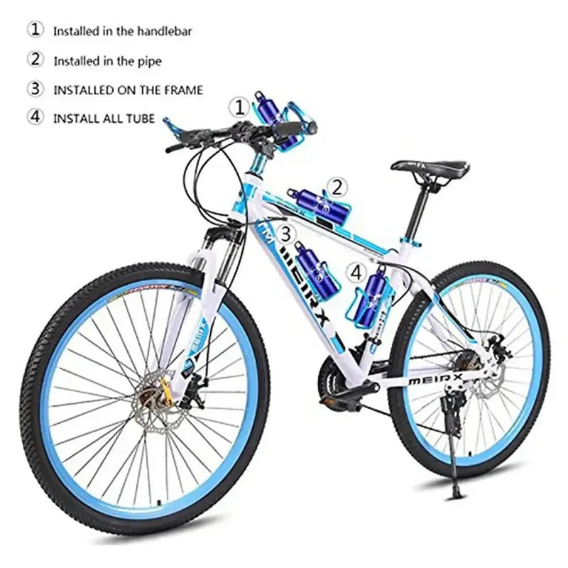 Porte-bidon / support pour bouteille d'eau de vélo en alliage d'aluminium "Newboler - QX186"