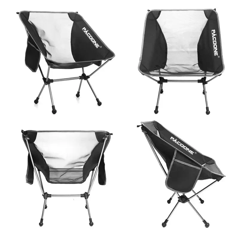 Chaise pliante ultralégère en aluminium pour pour camping et bivouac "Pacoone - camping chair"