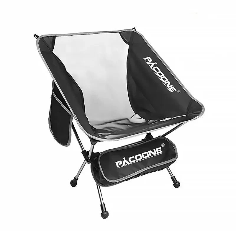 Chaise pliante ultralégère en aluminium pour pour camping et bivouac "Pacoone - camping chair"