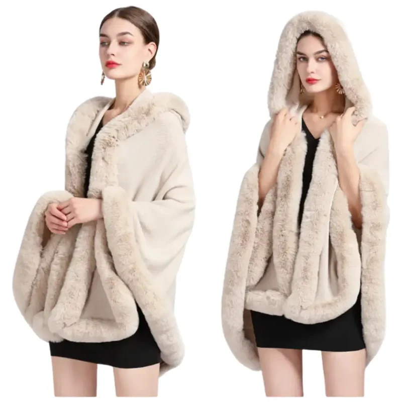 Poncho cape femme hiver