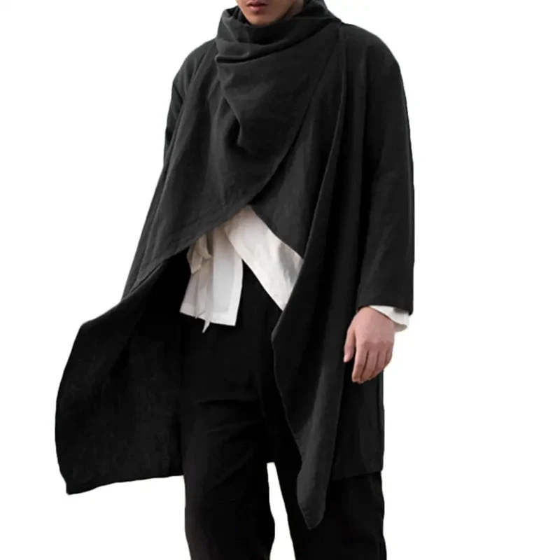 Poncho cape laine homme