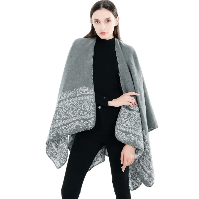 Poncho femme manteau
