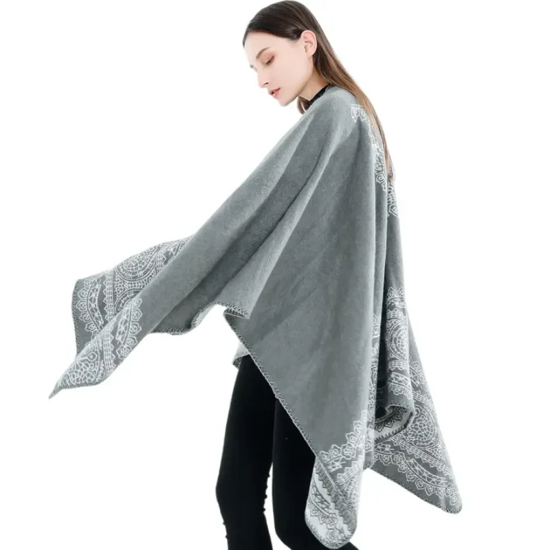 Poncho femme manteau