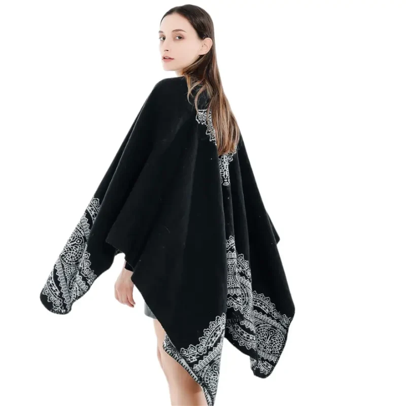 Poncho femme manteau