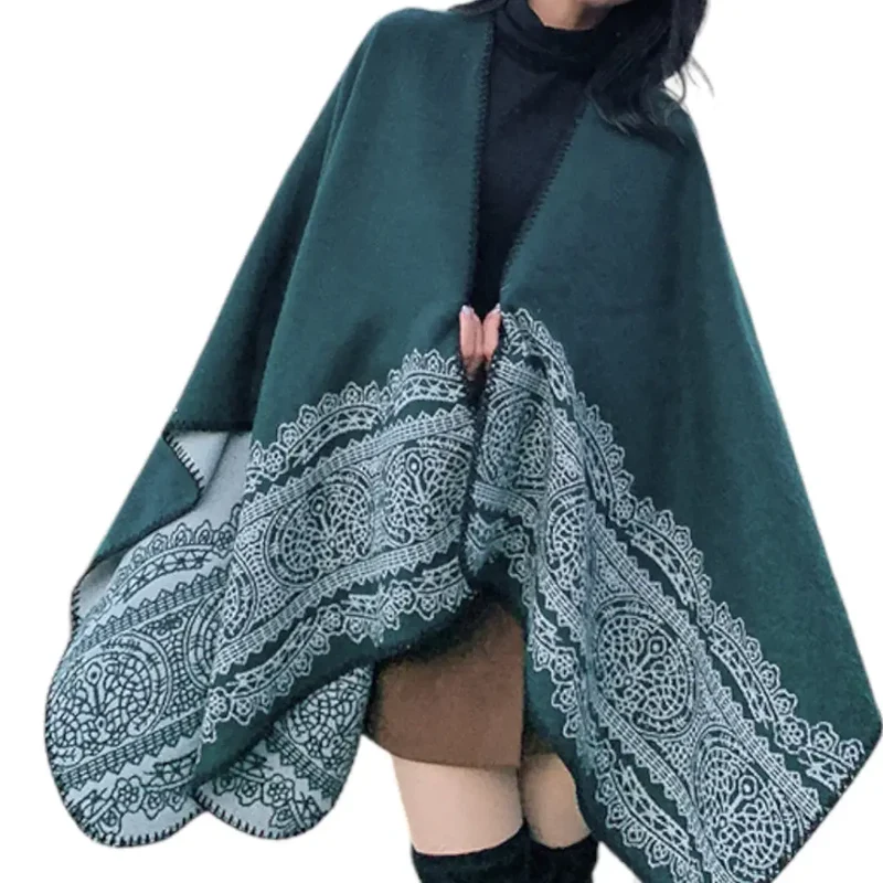 Poncho femme manteau