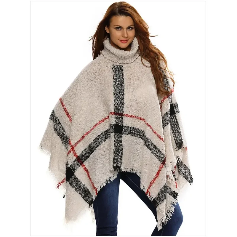 Petit poncho femme tricot