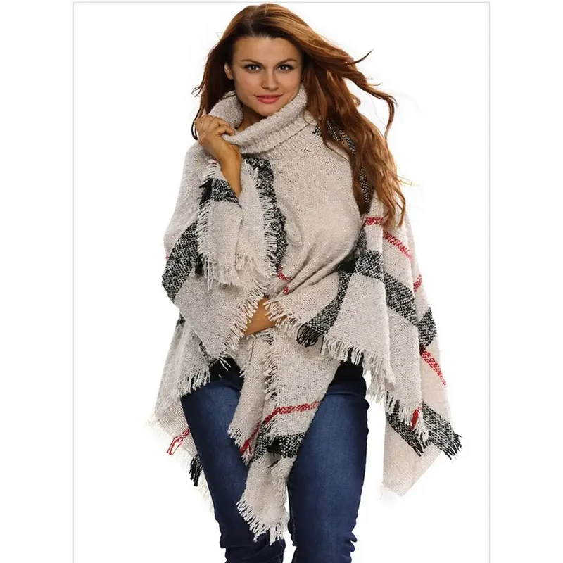 Petit poncho femme tricot