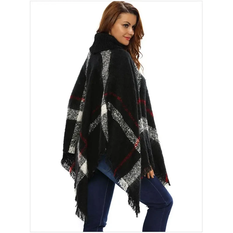 Petit poncho femme tricot