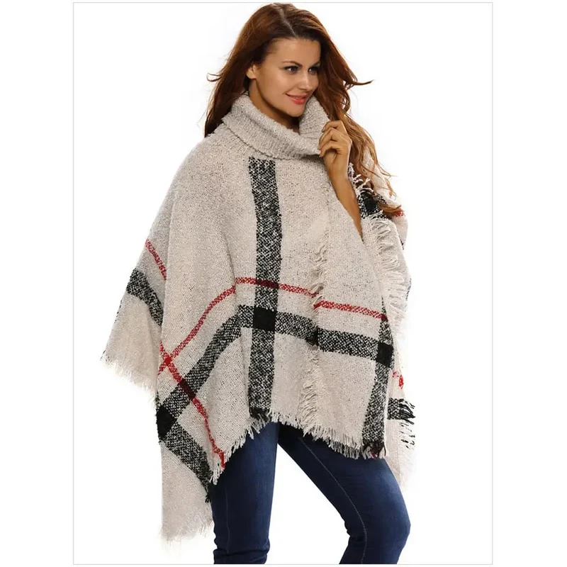 Petit poncho femme tricot