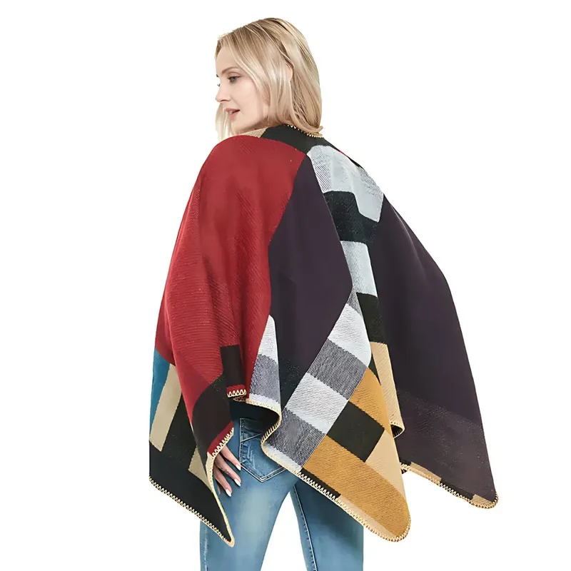 Poncho femme cachemire