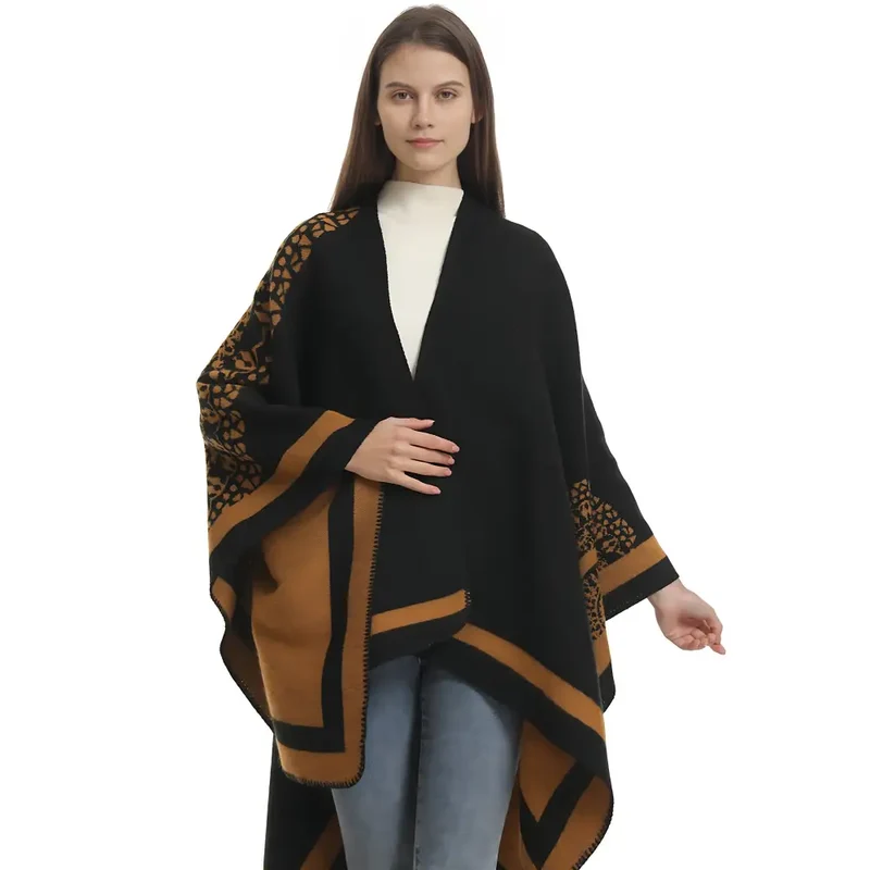 Poncho femme élégant