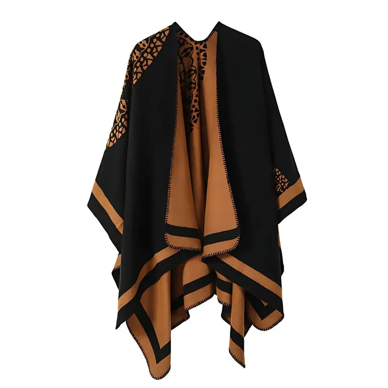 Poncho femme élégant