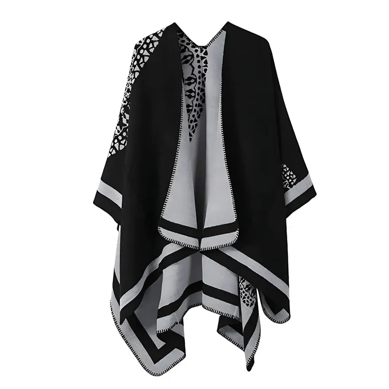 Poncho femme élégant