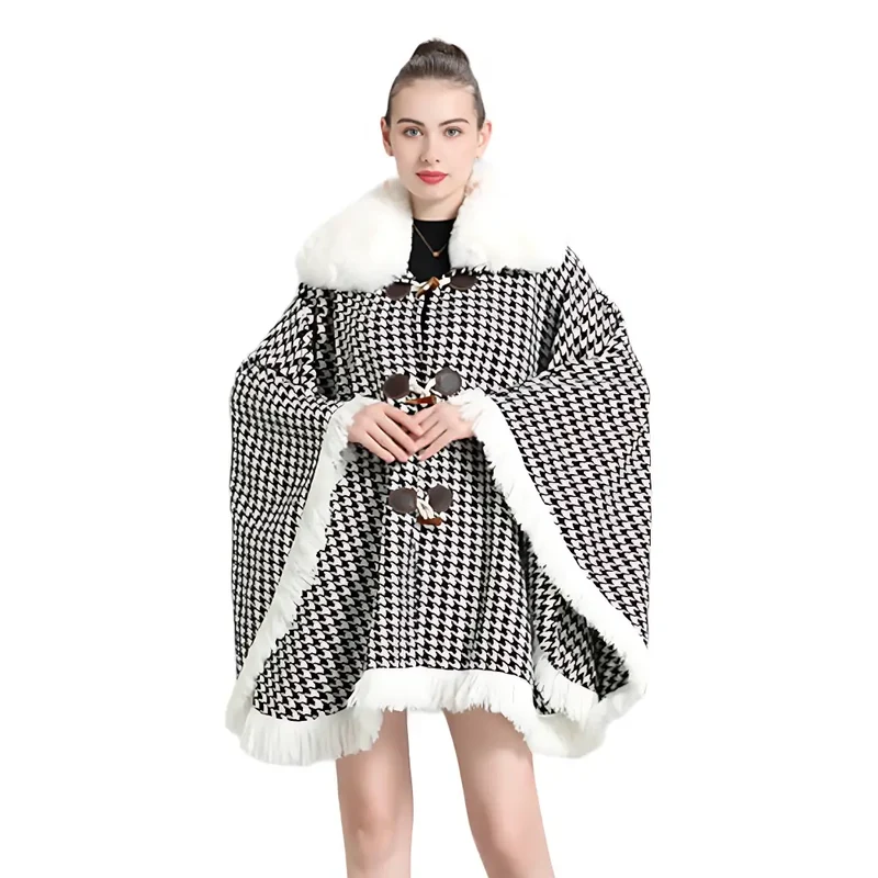 Poncho femme très chaud
