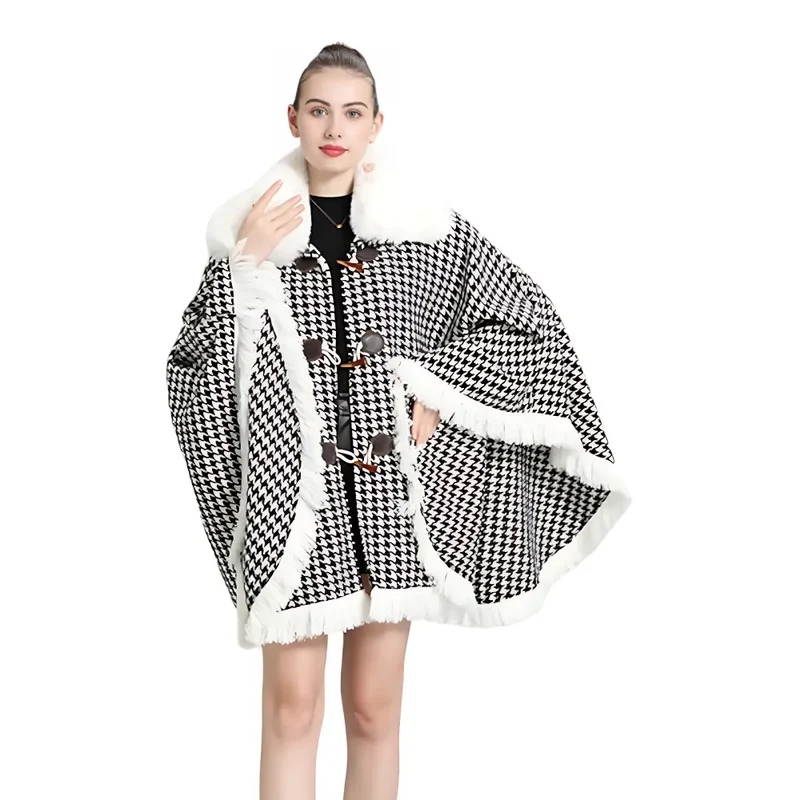 Poncho femme très chaud