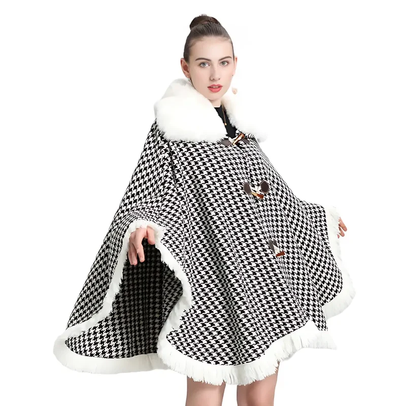 Poncho femme très chaud