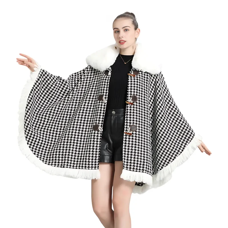 Poncho femme très chaud