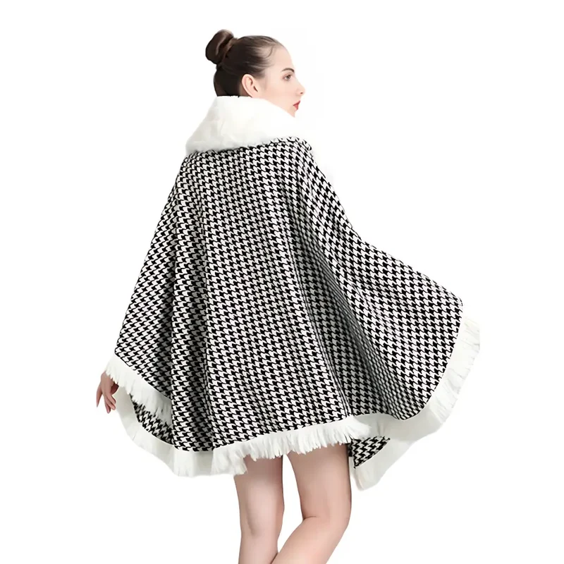 Poncho femme très chaud