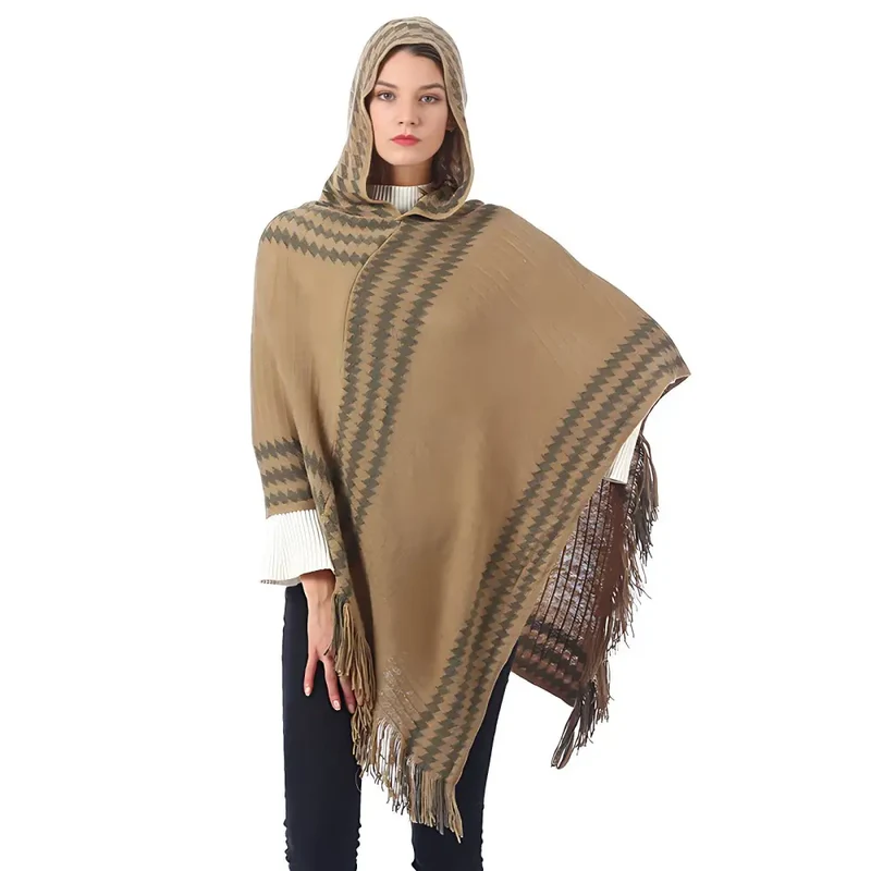 Poncho polaire d'intérieur femme