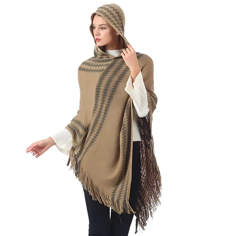 Poncho polaire d'intérieur femme