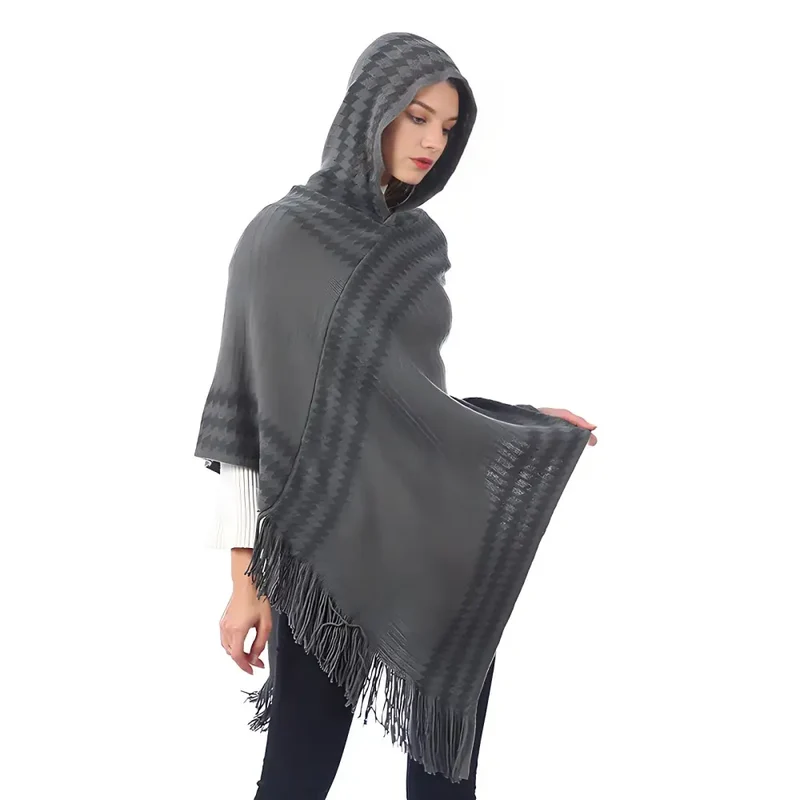 Poncho polaire d'intérieur femme