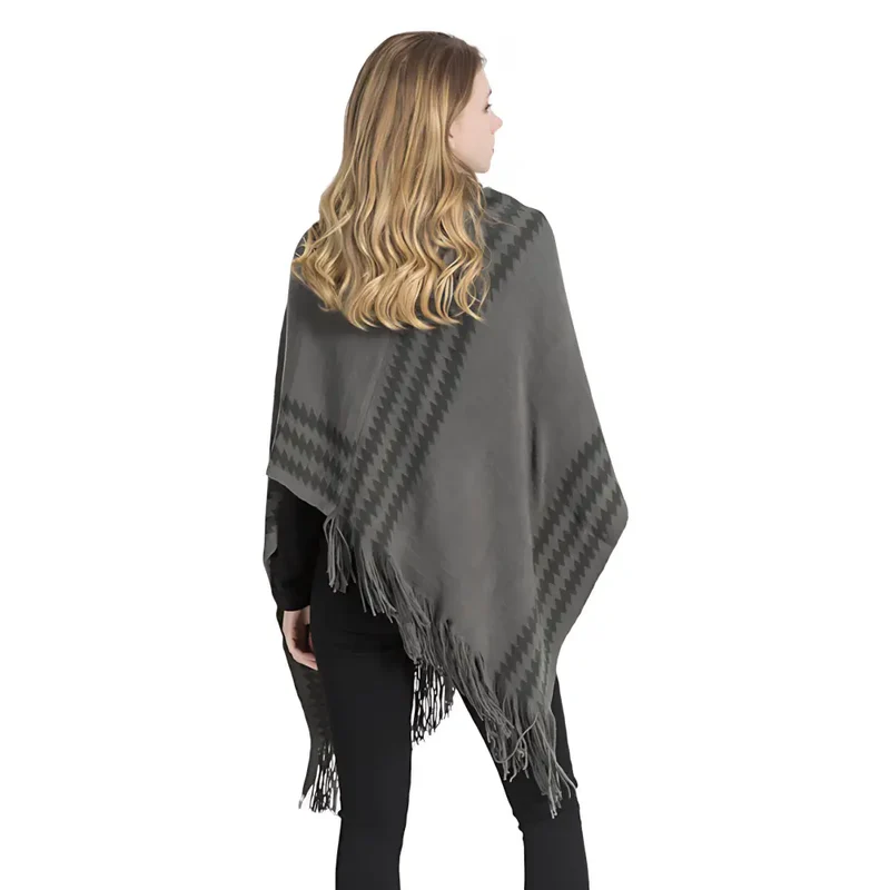 Poncho polaire d'intérieur femme