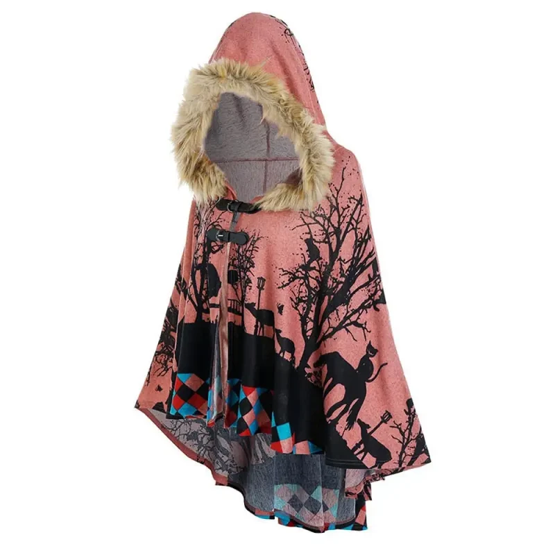 Poncho long femme