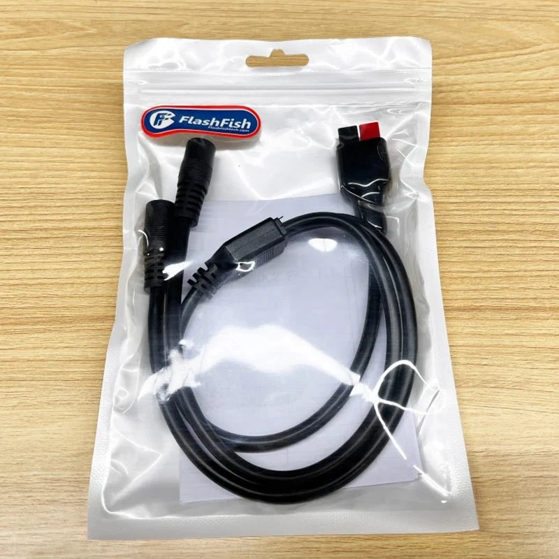 Câble d'extension d'alimentation Solar Connectors "Flashfish - DC5512 série Y"