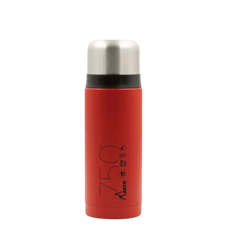 Bouteille isotherme en acier inoxydable à double paroi avec tasse "Laken - Thermos cup 18"