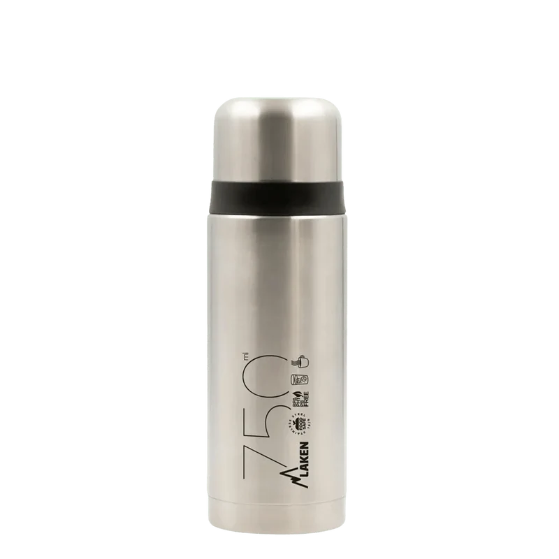 Bouteille isotherme en acier inoxydable à double paroi avec tasse "Laken - Thermos cup 18"