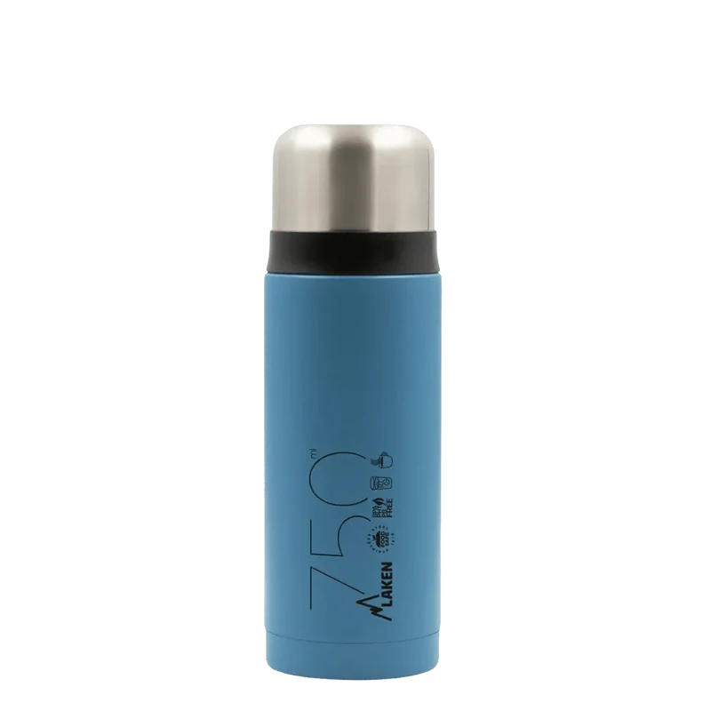 Bouteille isotherme en acier inoxydable à double paroi avec tasse "Laken - Thermos cup 18"
