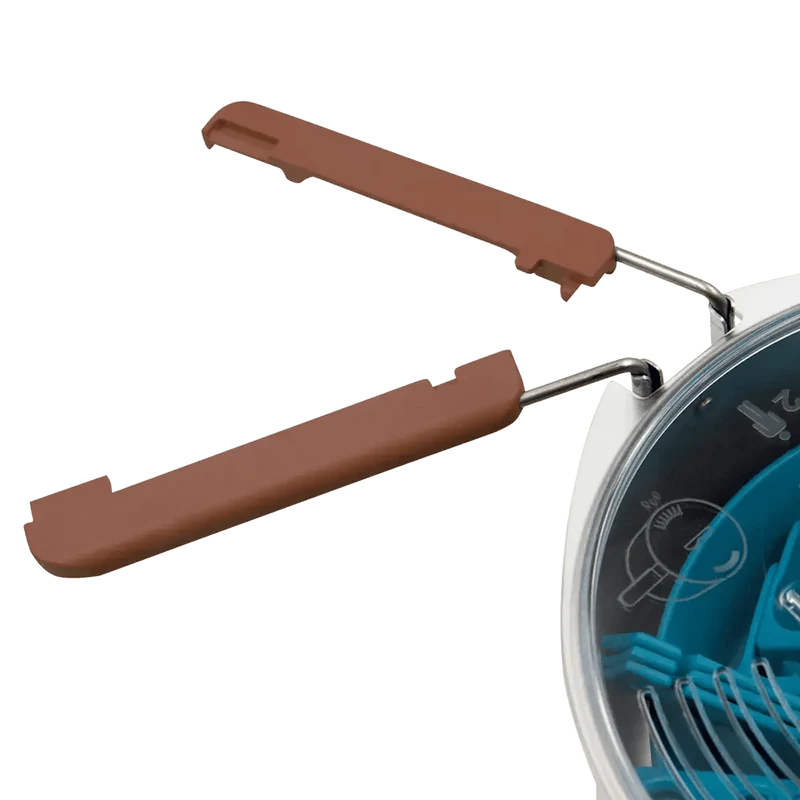 Ensemble popote et couverts en inox et polypropylène pour 1 ou 2 personnes "Laken - LSS16 series"