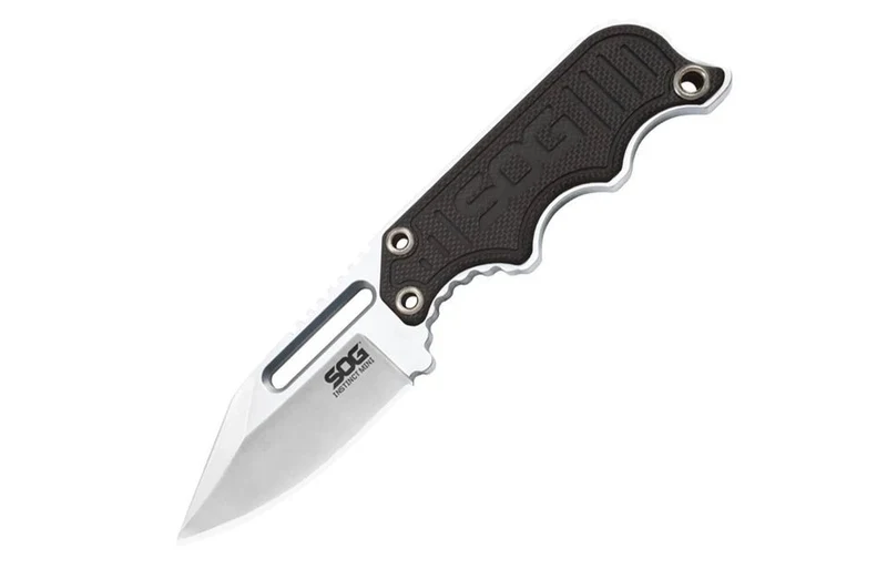 Couteau fixe de poche tactiques portable, autodéfense / EDC "SOG - Instinct mini G10 NB1002-CP'