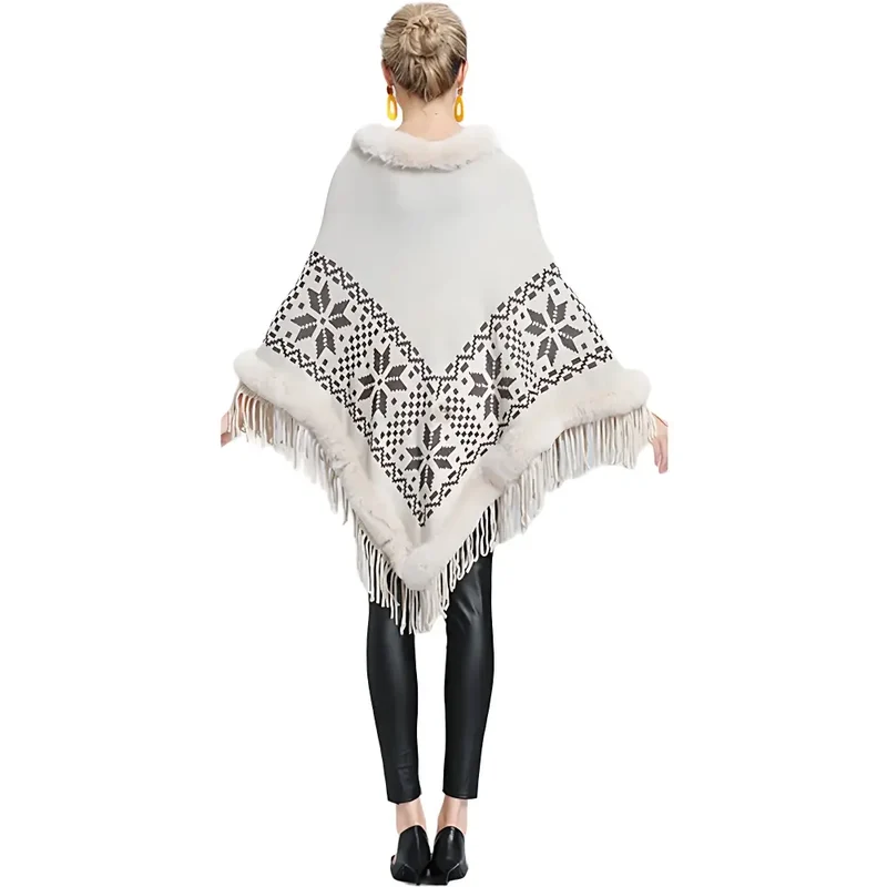 Poncho en polaire femme
